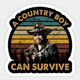 Can survive hank idol vintage Sticker